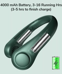 JISULIFE F12 Mini Neck Fan Portable Bladeless USB Rechargeable Mute Sports Fans For Outdoor Ventilador Portatil Abanicos -Room JISULIFE F12 Mini Neck Fan Portable Bladeless USB Rechargeable Fans 497822 3