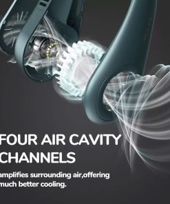 JISULIFE F12 Mini Neck Fan Portable Bladeless USB Rechargeable Mute Sports Fans For Outdoor Ventilador Portatil Abanicos -Room JISULIFE F12 Mini Neck Fan Portable Bladeless USB Rechargeable Fans 497822 5