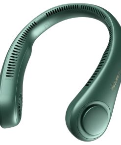 JISULIFE F12 Mini Neck Fan Portable Bladeless USB Rechargeable Mute Sports Fans For Outdoor Ventilador Portatil Abanicos