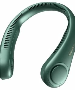 JISULIFE F12 Mini Neck Fan Portable Bladeless USB Rechargeable Mute Sports Fans For Outdoor Ventilador Portatil Abanicos