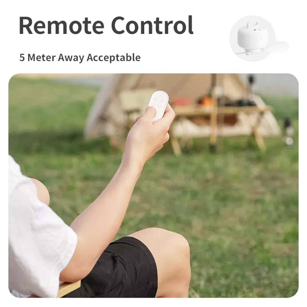 JISULIFE F16 Ceiling Fan USB Rechargeable Portable Household Electric Hanging Fans With Remote Control - Image 5