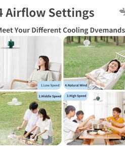 JISULIFE F16 Ceiling Fan USB Rechargeable Portable Household Electric Hanging Fans With Remote Control 7 JISULIFE F16 Ceiling Fan USB Rechargeable Portable Household Electric Hanging Fans With Remote Control -Room JISULIFE F16 Ceiling Fan 497826 5