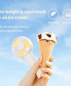 JISULIFE F20 Mini Fan USB Kipas Silence Portable Rechargeable Handheld Fans Vertical Air Cooler 2000 MAH -Room JISULIFE F20 Mini Fan 497827 2