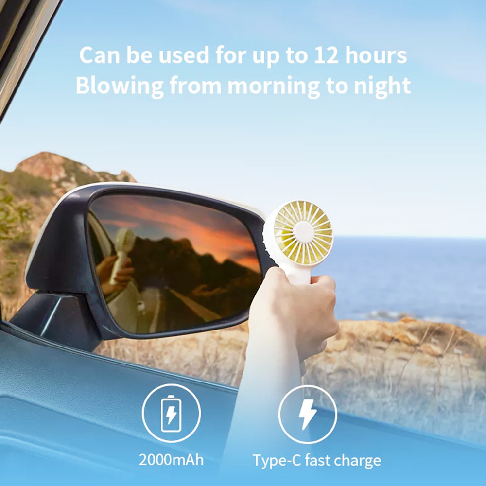 JISULIFE F20 Mini Fan USB Kipas Silence Portable Rechargeable Handheld Fans Vertical Air Cooler 2000 mAH JISULIFE F20 Mini Fan USB Kipas Silence Portable Rechargeable Handheld Fans Vertical Air Cooler 2000 MAH -Room JISULIFE F20 Mini Fan 497828 4