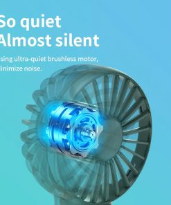 JISULIFE F20 Mini Fan USB Kipas Silence Portable Rechargeable Handheld Fans Vertical Air Cooler 2000 MAH -Room JISULIFE F20 Mini Fan 497829 5