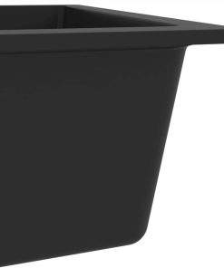 Kitchen Sink With Overflow Hole Black Granite -Room Kitchen Sink with Overflow Hole Black Granite 444883 5