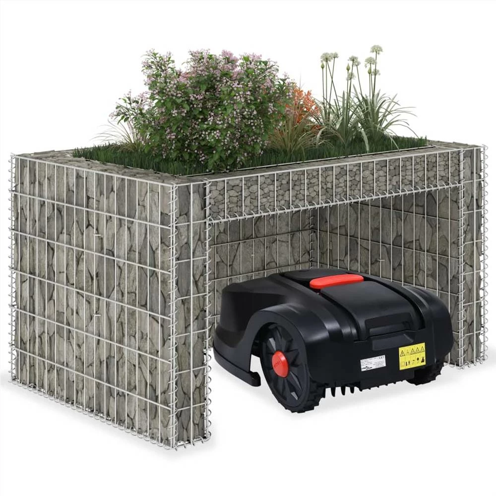 Lawn Mower Garage With Raised Bed 110x80x60 Cm Steel Wire