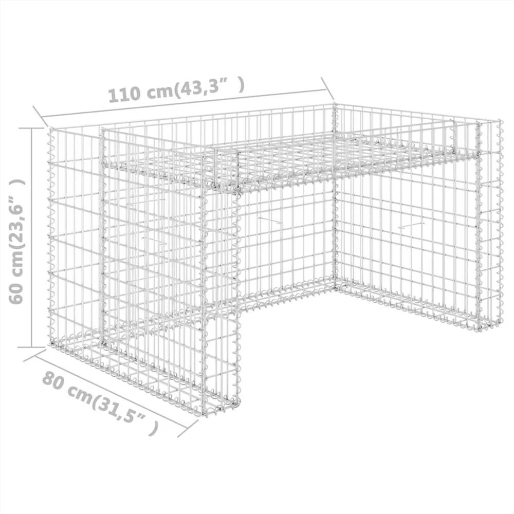 Lawn Mower Garage With Raised Bed 110x80x60 Cm Steel Wire - Image 6