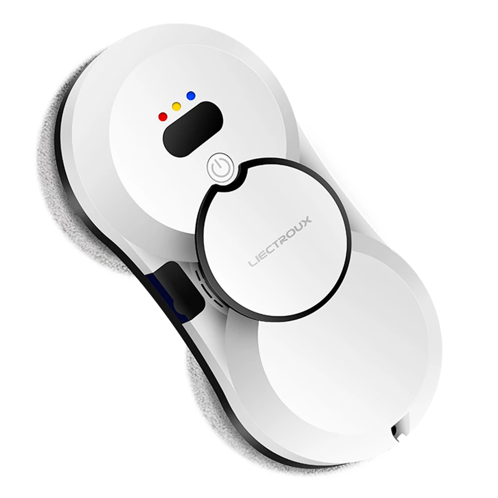 Liectroux HCR-10 Robot Window Cleaner, 30ml Water Tank, Ultrasonic Water Spraying, 2800Pa Suction, 6.8cm Ultra-thin Body - White - Image 5