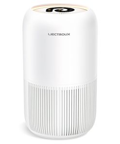 Liectroux TR-8080 35W Air Purifier, 360 Degree Air Inlet, No Noise, UV-C Light, 4 Wind Speed, Remove 99.97% Dust Smoke