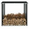 Log Storage Shed Galvanised Steel 172x91x154 Cm Anthracite