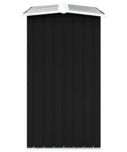 Log Storage Shed Galvanised Steel 172x91x154 Cm Anthracite -Room Log Storage Shed Galvanised Steel 172x91x154 cm Anthracite 432895 3