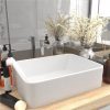 Luxury Wash Basin Matt White 41x30x12 Cm Ceramic -Room Luxury Wash Basin Matt White 41x30x12 cm Ceramic 492618 0