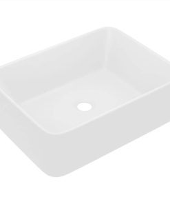 Luxury Wash Basin Matt White 41x30x12 Cm Ceramic 3 Luxury Wash Basin Matt White 41x30x12 Cm Ceramic -Room Luxury Wash Basin Matt White 41x30x12 cm Ceramic 492618 1