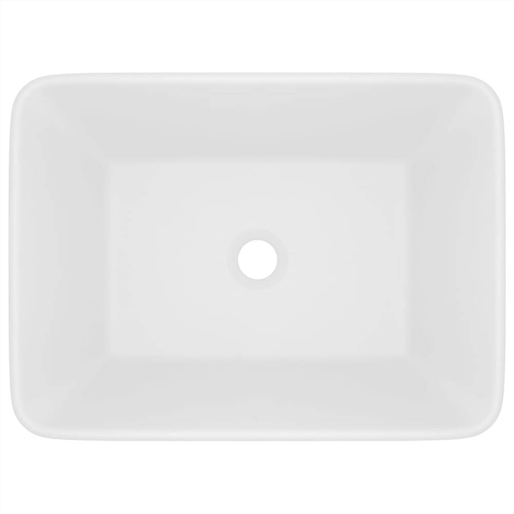 Luxury Wash Basin Matt White 41x30x12 cm Ceramic Luxury Wash Basin Matt White 41x30x12 Cm Ceramic -Room Luxury Wash Basin Matt White 41x30x12 cm Ceramic 492618 2