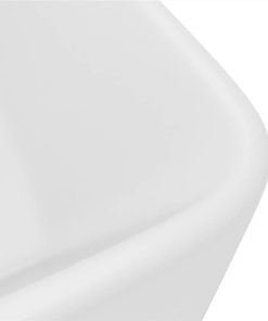 Luxury Wash Basin Matt White 41x30x12 Cm Ceramic 6 Luxury Wash Basin Matt White 41x30x12 Cm Ceramic -Room Luxury Wash Basin Matt White 41x30x12 cm Ceramic 492618 4