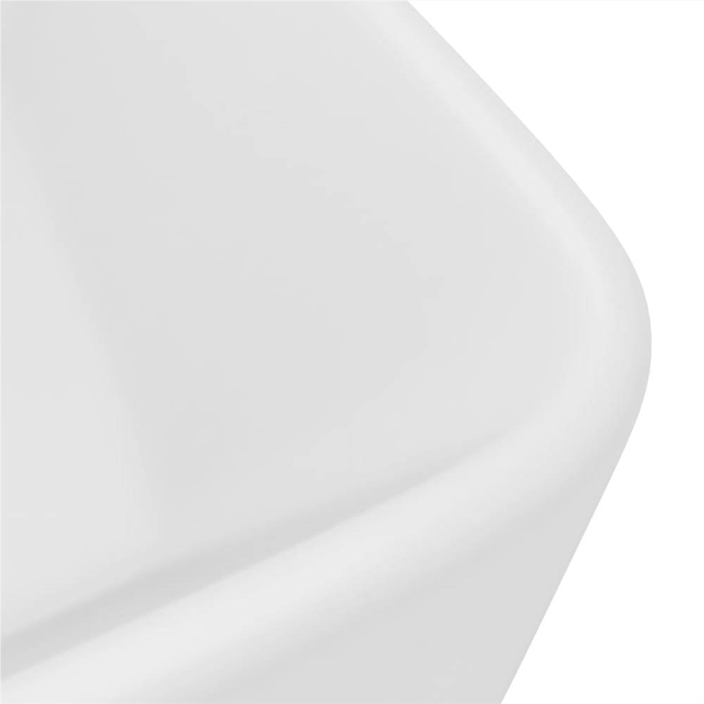 Luxury Wash Basin Matt White 41x30x12 cm Ceramic Luxury Wash Basin Matt White 41x30x12 Cm Ceramic -Room Luxury Wash Basin Matt White 41x30x12 cm Ceramic 492618 4