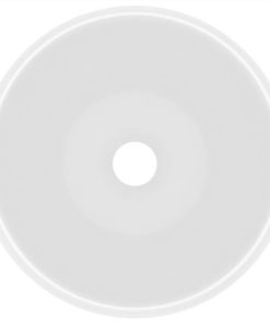 Luxury Wash Basin Round Matt White 40x15 Cm Ceramic 4 Luxury Wash Basin Round Matt White 40x15 Cm Ceramic -Room Luxury Wash Basin Round Matt White 40x15 cm Ceramic 451637 2