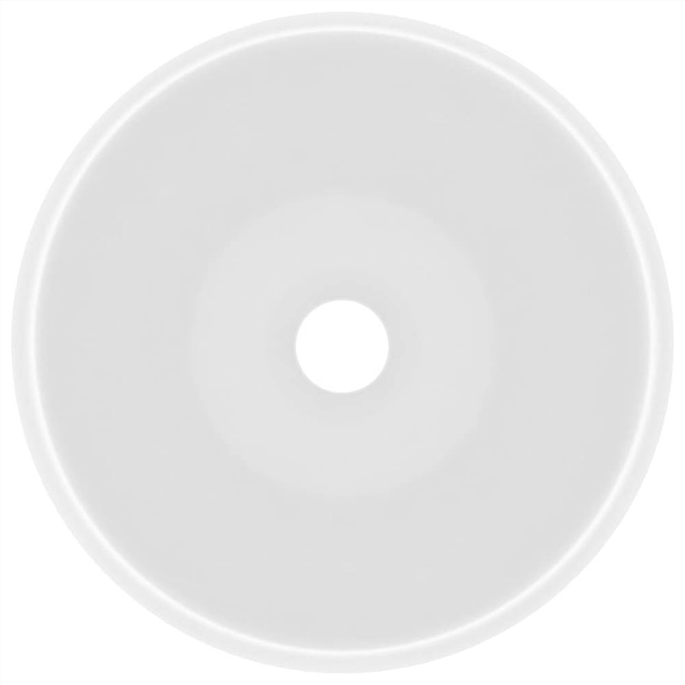 Luxury Wash Basin Round Matt White 40x15 cm Ceramic Luxury Wash Basin Round Matt White 40x15 Cm Ceramic -Room Luxury Wash Basin Round Matt White 40x15 cm Ceramic 451637 2