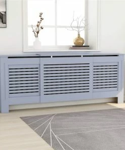 MDF Radiator Cover Grey 205 Cm