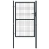 Mesh Garden Gate Galvanised Steel 100x225 Cm Grey 2 Mesh Garden Gate Galvanised Steel 100x225 Cm Grey -Room Mesh Garden Gate Galvanised Steel 100x225 cm Grey 454933 0