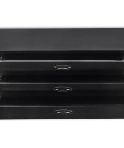Metal Tool Chest 3 Drawers Black -Room Metal Tool Chest 3 Drawers Black 439201 2