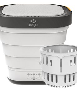 Motor Fish Moyu Second Generation Portable Mini Folding Automatic Washing Machine Electric Laundry Cleaning Machine Spin Dry Energy Saving For Home Travel From Xiaomi Eco-system - Gray