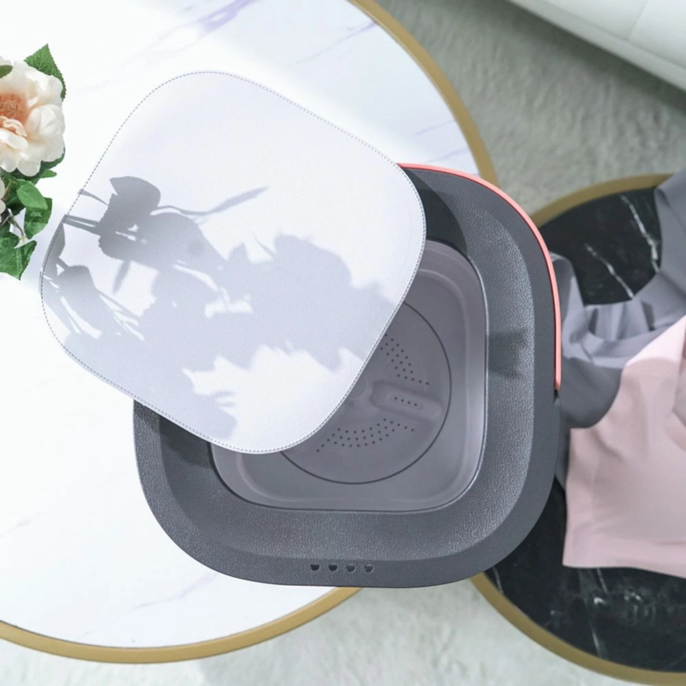 Motor Fish Moyu Second Generation Portable Mini Folding Automatic Washing Machine Electric Laundry Cleaning Machine Spin Dry Energy Saving For Home Travel From Xiaomi Eco-system - Gray - Image 3