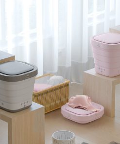 Motor Fish Moyu Second Generation Portable Mini Folding Automatic Washing Machine Electric Laundry Cleaning Machine Spin Dry Energy Saving For Home Travel From Xiaomi Eco-system - Pink 4 Motor Fish Moyu Second Generation Portable Mini Folding Automatic Washing Machine Electric Laundry Cleaning Machine Spin Dry Energy Saving For Home Travel From Xiaomi Eco-system - Pink -Room Moyu Portable Mini Folding Automatic Washing Machine Pink 904292