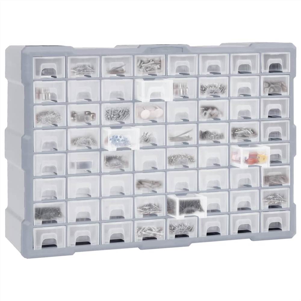 Multi-drawer Organiser with 64 Drawers 52x16x37.5 cm Multi-drawer Organiser With 64 Drawers 52x16x37.5 Cm -Room Multi drawer Organiser with 64 Drawers 52x16x37 5 cm 449468 1