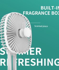 Multifunction Folding Fan, 3 Levels Speed, Aromatherapy Cooling Fan, 1200mAh Battery, USB Charging, Low Noise - White 5 Multifunction Folding Fan, 3 Levels Speed, Aromatherapy Cooling Fan, 1200mAh Battery, USB Charging, Low Noise - White -Room Multifunction Folding Fan with 3 Levels Speed White 510808 3
