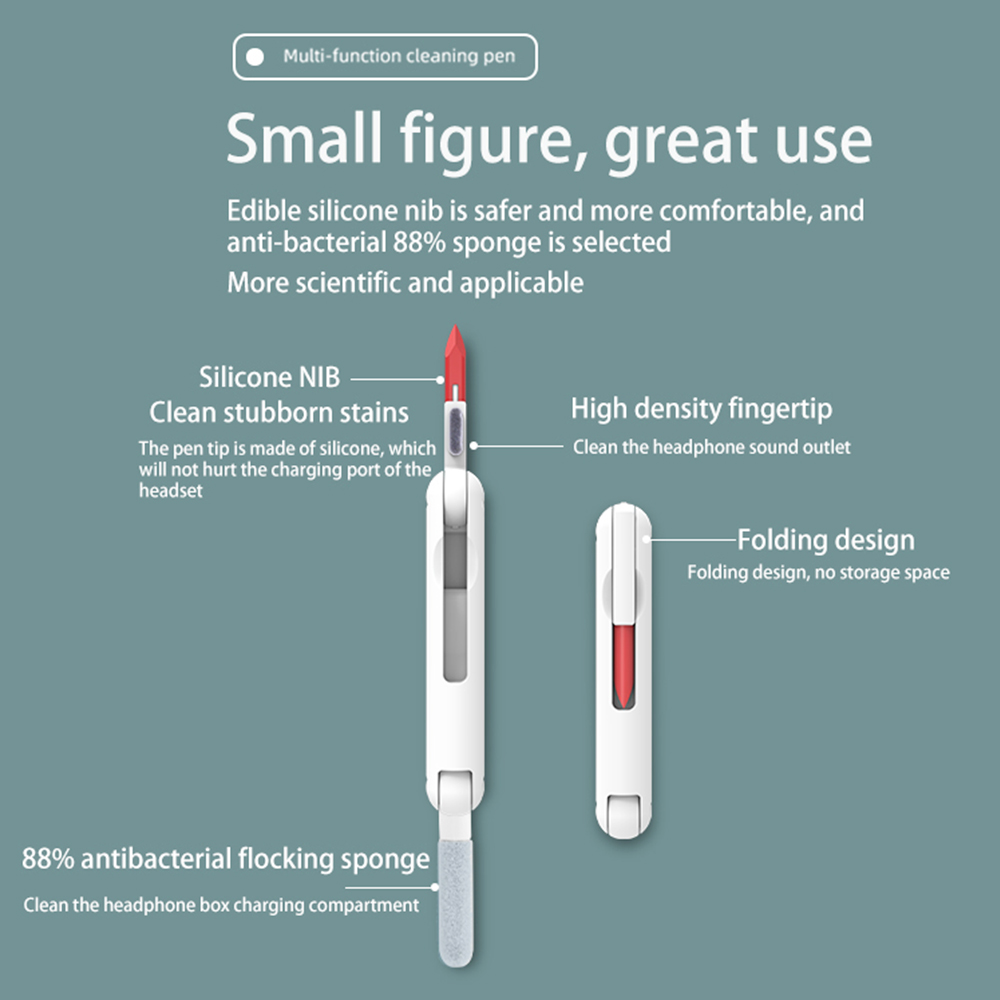 Multifunctional Foldable Cleaning Pen, Silicone Nib, Bluetooth Earphone Headset Keyboard Cleaning Pen Tool - White Multifunctional Foldable Cleaning Pen, Silicone Nib, Bluetooth Earphone Headset Keyboard Cleaning Pen Tool - White -Room Multifunctional Foldable Cleaning Pen 508972 1