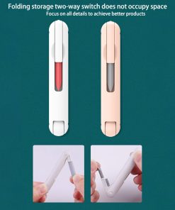 Multifunctional Foldable Cleaning Pen, Silicone Nib, Bluetooth Earphone Headset Keyboard Cleaning Pen Tool - White 4 Multifunctional Foldable Cleaning Pen, Silicone Nib, Bluetooth Earphone Headset Keyboard Cleaning Pen Tool - White -Room Multifunctional Foldable Cleaning Pen 508972 2