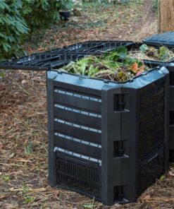 Nature Compost Bin Black 1200 L 6071483