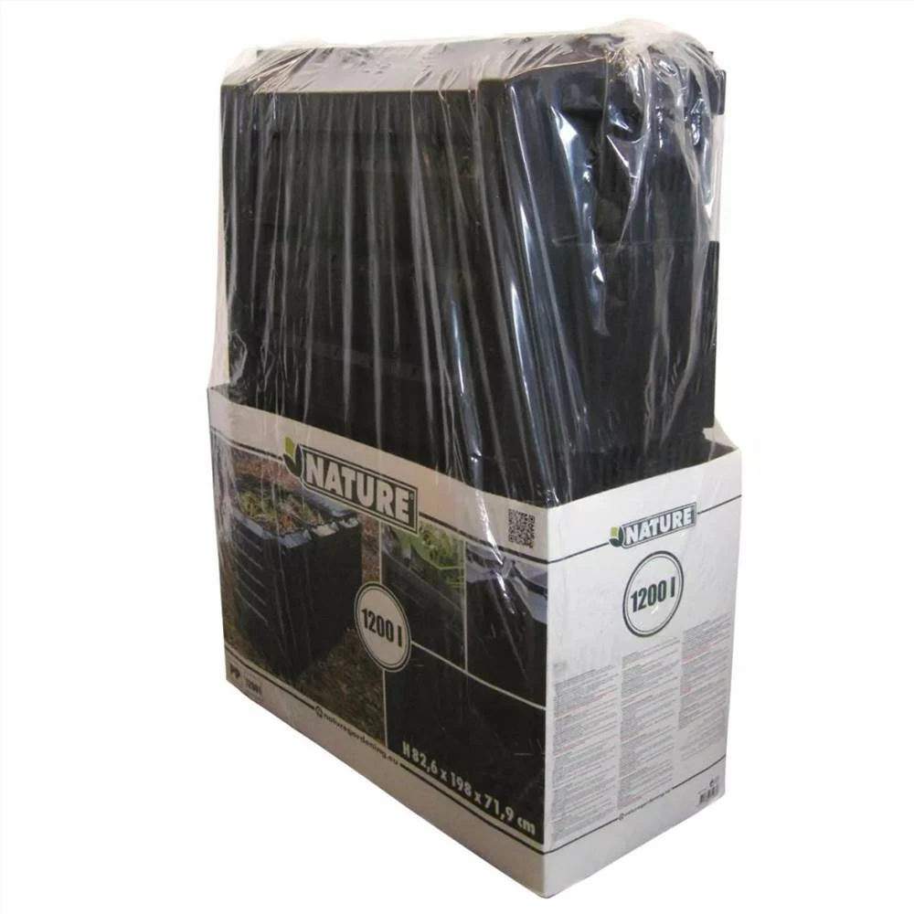 Nature Compost Bin Black 1200 L 6071483 - Image 2