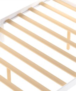 Full Size Wooden Bed Frame With Under-bed Storage Drawer - White -Room Not allowed to sell to Walmart Full Size Platform Bed with Under bed Drawers White 457375 4