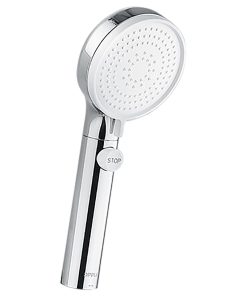 OPPLE Pressurized Handheld Shower Set Punch-Free Adsorption Three-speed Mode Adjustable Automatic Charging One-click STOP Button - Silver