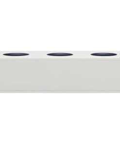 Office Flower Box Light Grey 90x40x23 Cm Steel 4 Office Flower Box Light Grey 90x40x23 Cm Steel -Room Office Flower Box Light Grey 90x40x23 cm Steel 494199 2