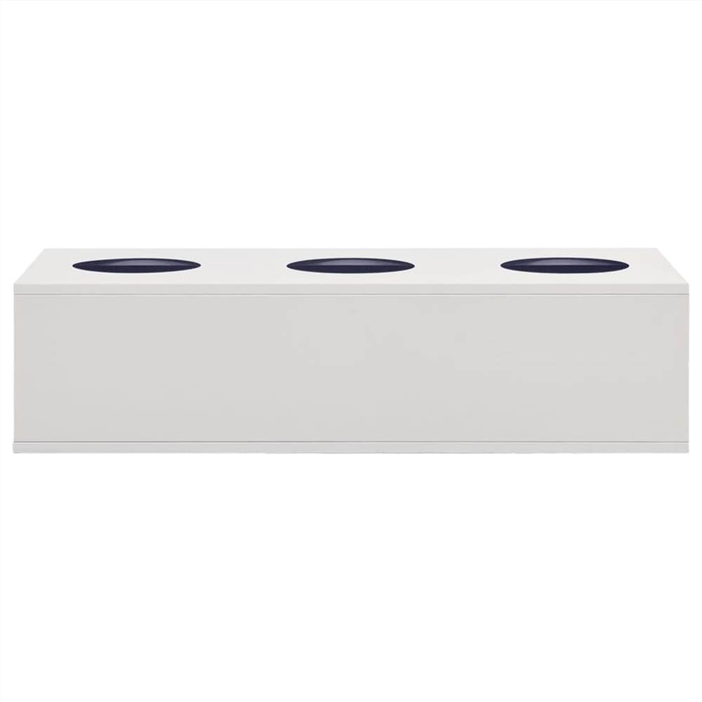 Office Flower Box Light Grey 90x40x23 cm Steel Office Flower Box Light Grey 90x40x23 Cm Steel -Room Office Flower Box Light Grey 90x40x23 cm Steel 494199 2