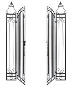 Ornamental Garden Gate Wrought Iron 122x20.5x160 Cm -Room Ornamental Garden Gate Wrought Iron 122x20 5x160 cm 449507 2