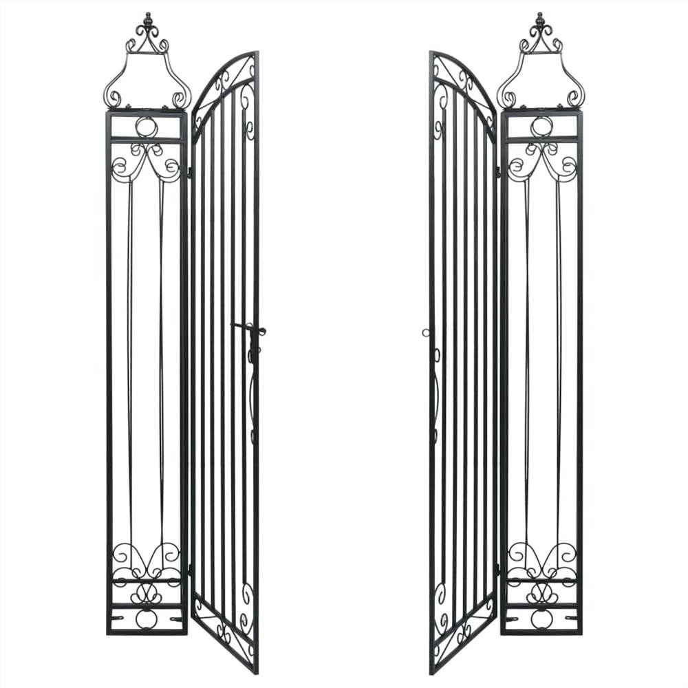 Ornamental Garden Gate Wrought Iron 122x20.5x160 Cm - Image 3