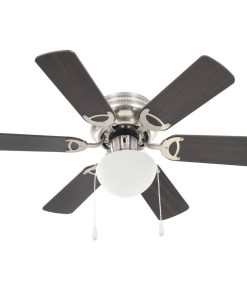 Ornate Ceiling Fan With Light 82 Cm Dark Brown -Room Ornate Ceiling Fan with Light 82 cm Dark Brown 427845 4
