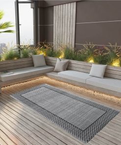 Outdoor Carpet Grey 160x230 Cm PP