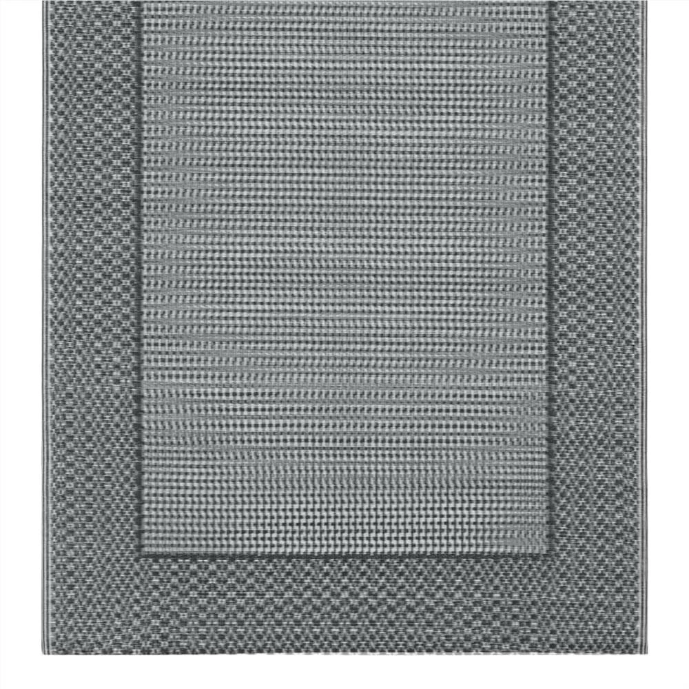 Outdoor Carpet Grey 160x230 Cm PP - Image 4