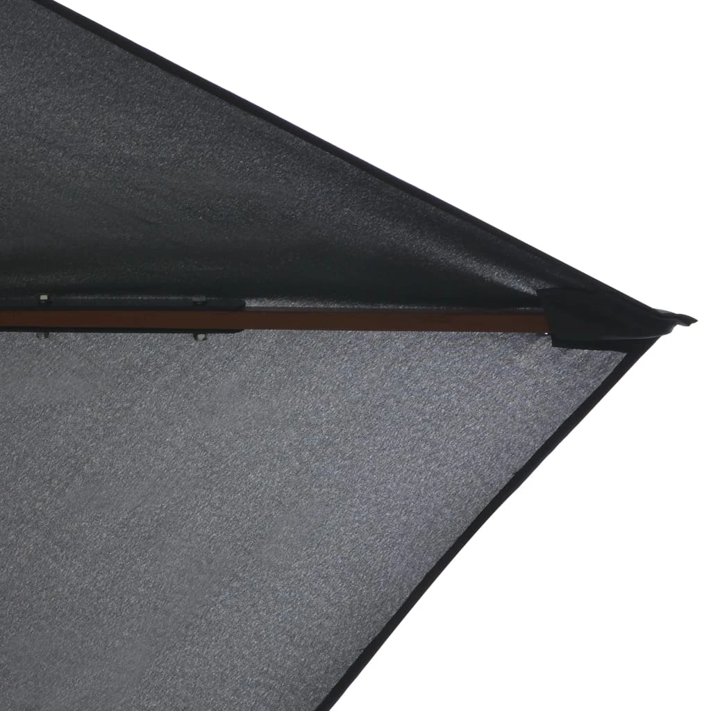 Outdoor Parasol With Wooden Pole 200x300 Cm Anthracite - Image 6