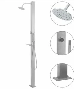 Outdoor Shower Stainless Steel Straight