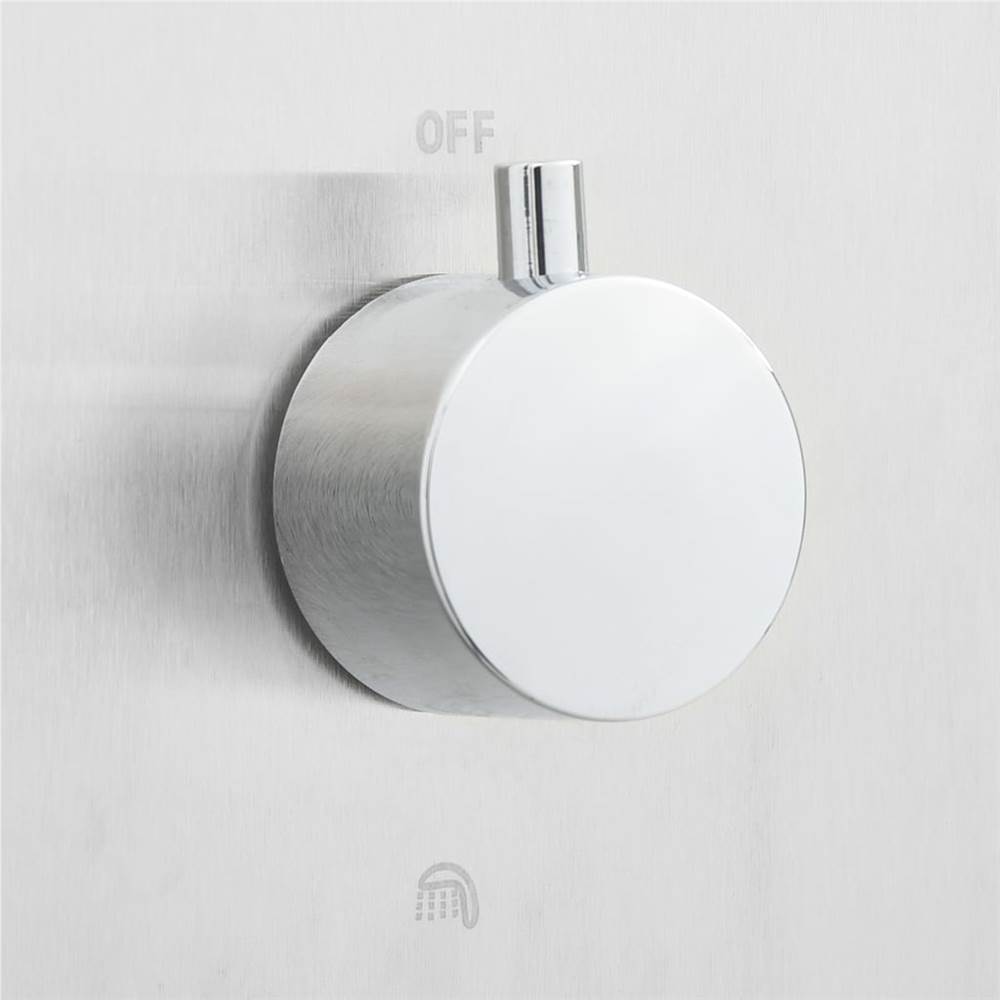 Outdoor Shower with Tray WPC Stainless Steel Outdoor Shower With Tray WPC Stainless Steel -Room Outdoor Shower with Tray WPC Stainless Steel 445053 1