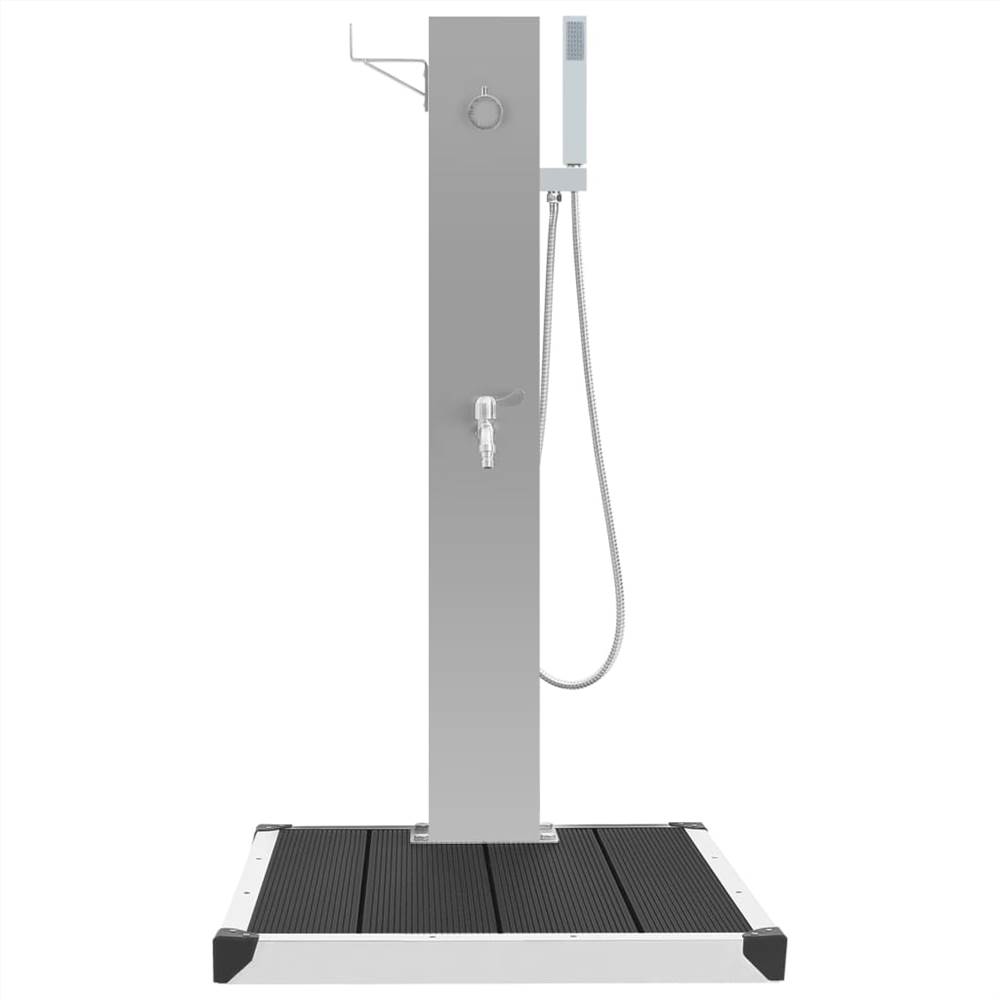 Outdoor Shower with Tray WPC Stainless Steel Outdoor Shower With Tray WPC Stainless Steel -Room Outdoor Shower with Tray WPC Stainless Steel 445053 3