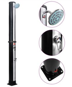 Outdoor Solar Shower With Shower Head And Faucet 35 L