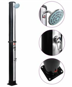 Outdoor Solar Shower With Shower Head And Faucet 35 L
